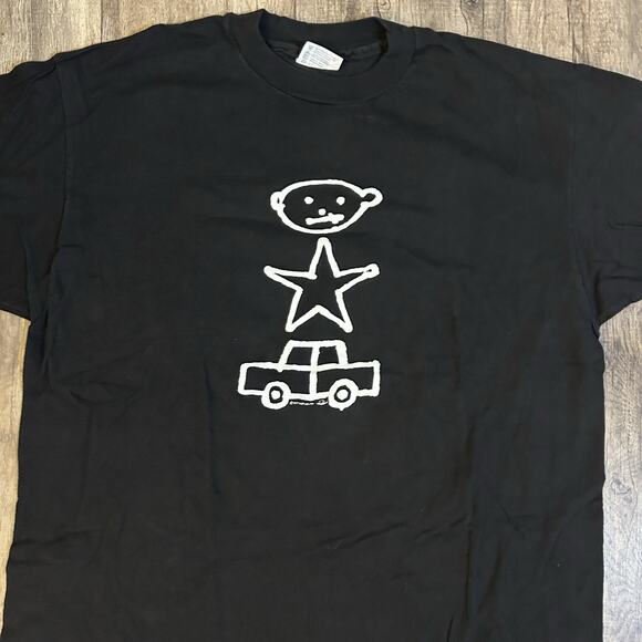 Vintage 1990 U2 Zoo TV Tour Concert Tshirt Black XL Hanes Beefy Tag Made In USA - Picture 4 of 8